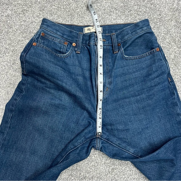 Madewell Jeans Womens 26 Baggy Straight High Rise Cropped Medium Wash - Picture 4 of 10